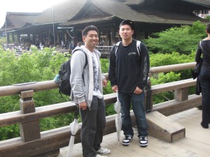 grant and i on the kiyomizudera observation deck